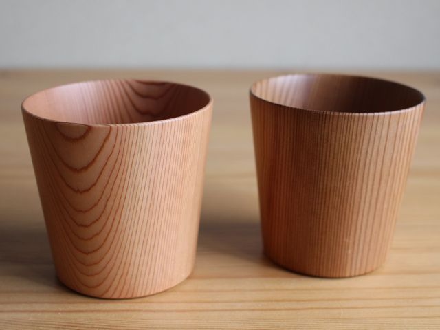 吉野杉のフリーカップ 日本のもの